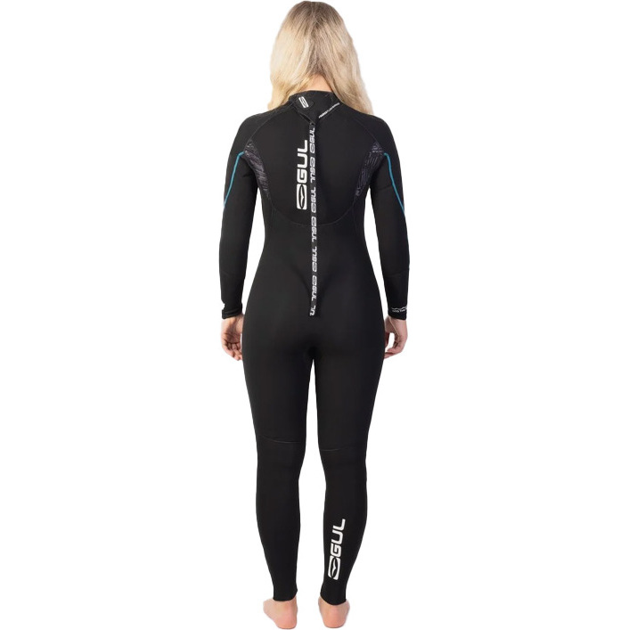 2025 Gul Womens Response 5/3mm GBS Back Zip Wetsuit RE1229-C1 - Black